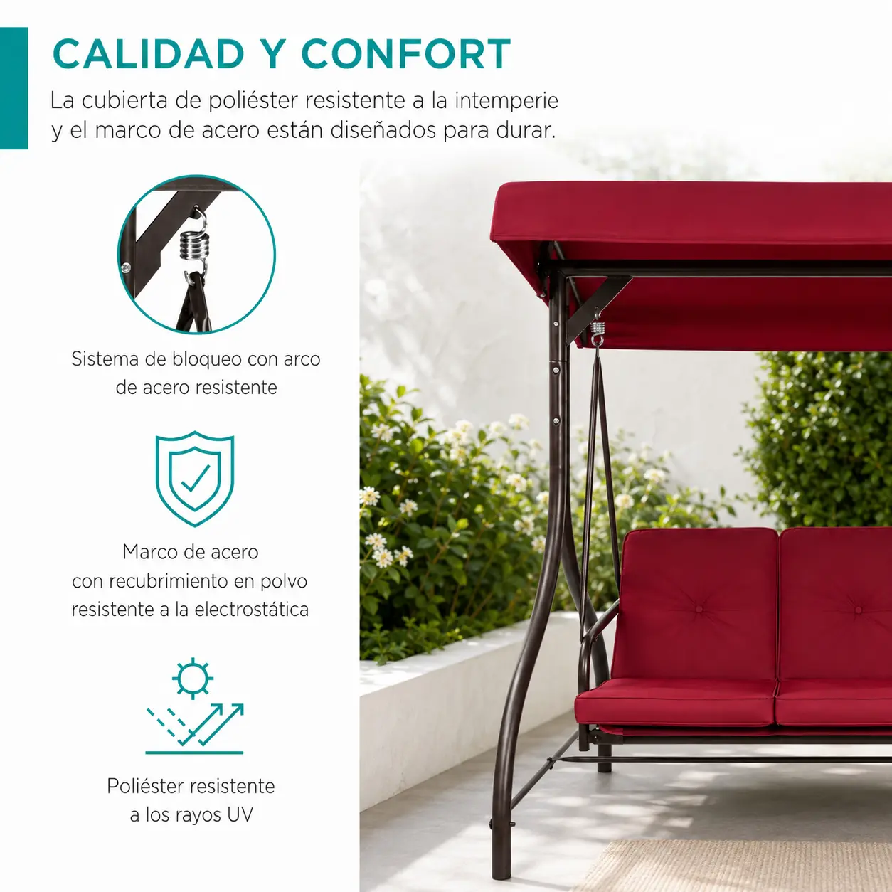 Columpio de jardín Titan Luxe — imagen 3